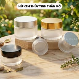 (SỈ 10/20 CÁI ) Hũ Chiết Mỹ Phẩm Thủy Tinh Mờ 5GR 10GR 20GR 30GR 50GR- Hủ Kem Chiết Mĩ Phẩm Nhỏ Mini Nhập Khẩu Giá Rẻ 2