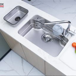 CHẬU RỬA BÁT 1 HỐ NOBINOX LIKEN 770D 4