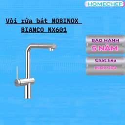 VÒI RỬA BÁT DÂY RÚT NOBINOX BIANCO NX601 1