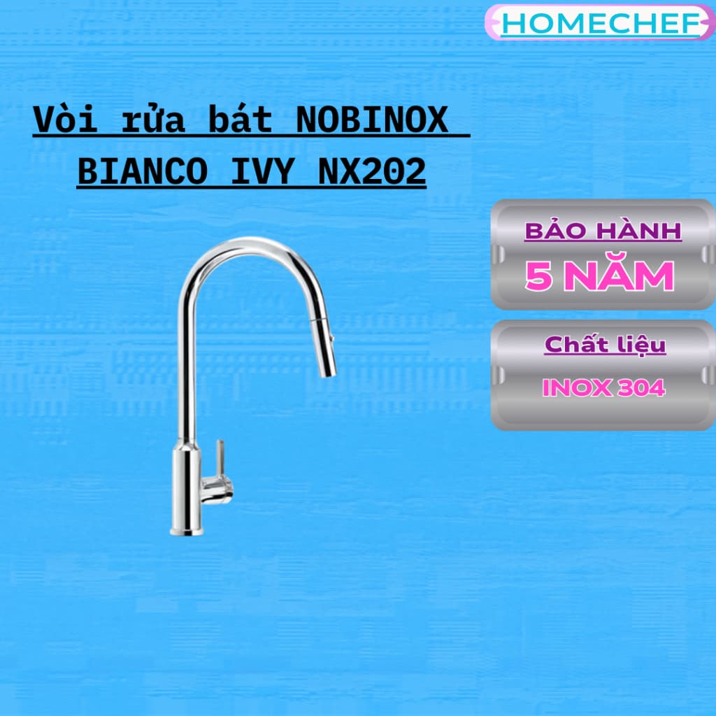VÒI RỬA BÁT DÂY RÚT NOBINOX IVY NX202