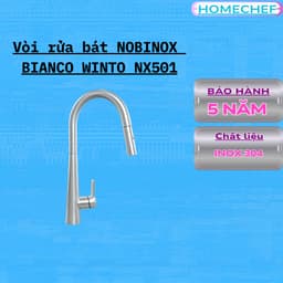 VÒI RỬA BÁT DÂY RÚT NOBINOX WINTO NX501 1