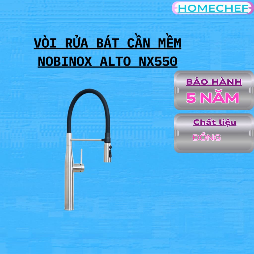 VÒI RỬA BÁT CẦN MỀM NOBINOX ALTO NX550