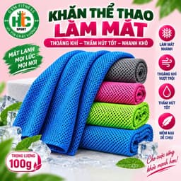 Khăn Lạnh Thể Thao, Cool Towel Tập Gym, Yoga Đa Năng Thấm Hút Mồ Hôi Tốt, Làm Mát Tức Thì. 9