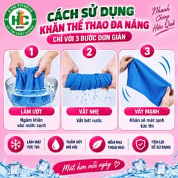 Khăn Lạnh Thể Thao, Cool Towel Tập Gym, Yoga Đa Năng Thấm Hút Mồ Hôi Tốt, Làm Mát Tức Thì. 3