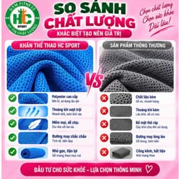 Khăn Lạnh Thể Thao, Cool Towel Tập Gym, Yoga Đa Năng Thấm Hút Mồ Hôi Tốt, Làm Mát Tức Thì. 8