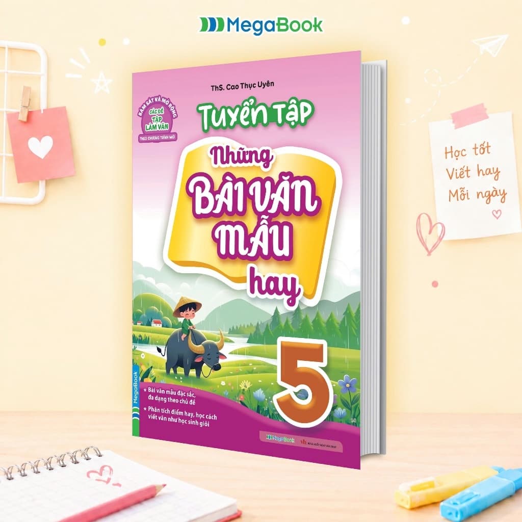 Sách Tuyển tập những bài văn mẫu hay lớp 5