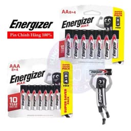 Combo 5 Vỉ Pin Energizer Max AA/AAA 1.5V – 8 Tặng 4 – Tổng 60 Viên – Chính Hãng 8