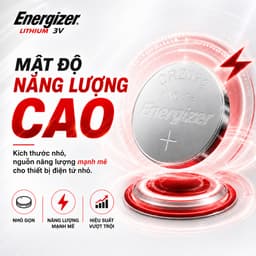 Pin Cúc Áo Lithium Vỉ 5 Viên CR2032 / CR2025 / CR2016 ENERGIZER 3V - Hàng Chính Hãng 4