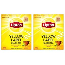 Combo 5 Hộp Trà Lipton Túi Lọc Nhãn Vàng 100 gói 2g - Hộp Trà Đen Hàng Chính Hãng 8
