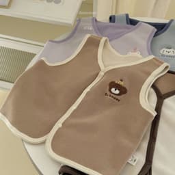 Áo gile, áo khoác thu đông cho bé trai và bé gái 0 tới 3 tuổi ấm áp mềm mịn thoải mái 6