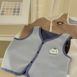 Áo gile, áo khoác thu đông cho bé trai và bé gái 0 tới 3 tuổi ấm áp mềm mịn thoải mái 8
