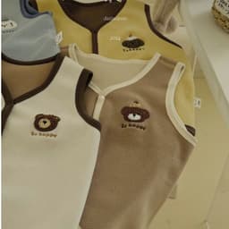 Áo gile cho bé 0-3 tuổi, áo khoác thu đông bé trai bé gái chất nỉ dày dặn mềm mịn ấm áp 7-17kg dễ phối đồ 9