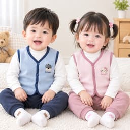 Áo gile, áo khoác thu đông cho bé trai và bé gái 0 tới 3 tuổi ấm áp mềm mịn thoải mái 1