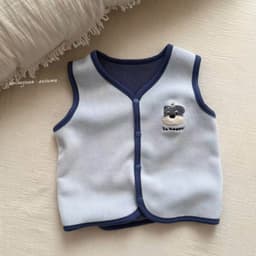 Áo gile, áo khoác thu đông cho bé trai và bé gái 0 tới 3 tuổi ấm áp mềm mịn thoải mái 3