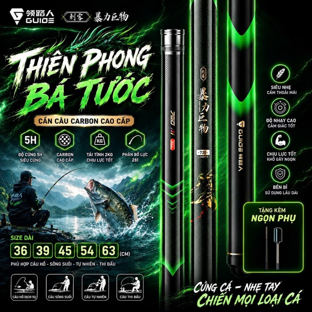 Guide Thiên Phong Bá Tước 5H Phân Bố Lực 28i Tặng kèm Ngọn Phụ