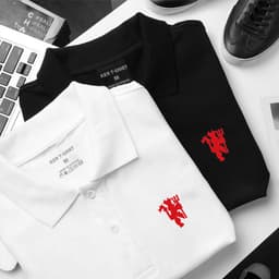 ÁO THUN POLO THÊU Logo Quỷ Đỏ MU 246 HY KORÉ – SANG TRỌNG & ĐẲNG CẤP 1