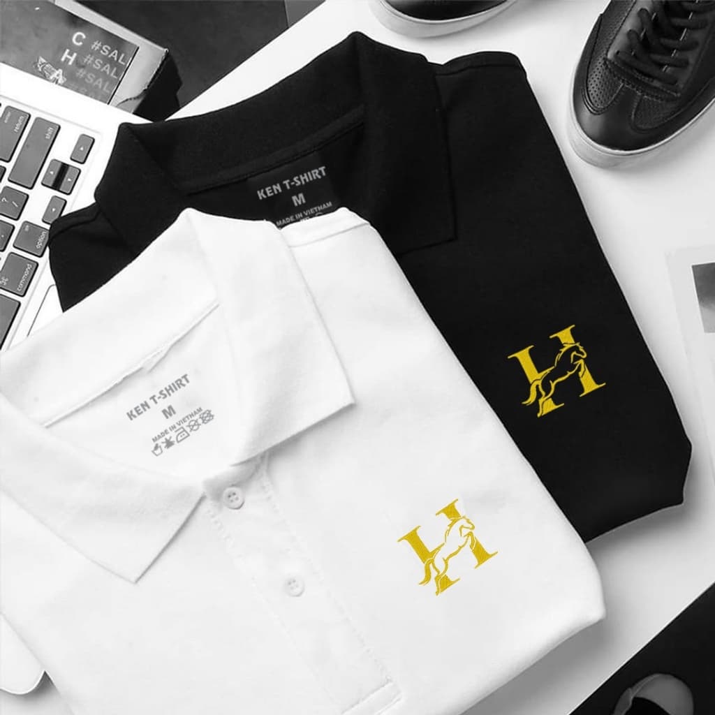ÁO THUN POLO THÊU Logo Ngựa H 232 HY KORÉ – SANG TRỌNG & ĐẲNG CẤP