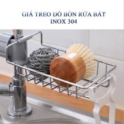 COMBO 3 Kệ Để Đồ Rửa Chén Cạnh Vòi - Kệ Treo Cạnh Vòi Có Khay Hứng Nước Chống Đọng Nước 2