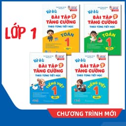 Sách - Vở Bài Tập Tăng Cường Toán, Tiếng Việt Lớp 1, 2, 3, 4, 5 Tiết Học Buổi 2 (Tập 1, 2) - Có Video Bài Giảng Qbooks 3