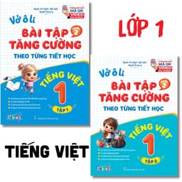 Sách - Vở Bài Tập Tăng Cường Toán, Tiếng Việt Lớp 1, 2, 3, 4, 5 Tiết Học Buổi 2 (Tập 1, 2) - Có Video Bài Giảng Qbooks 2