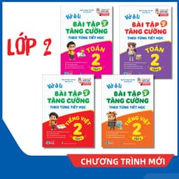 Sách - Vở Bài Tập Tăng Cường Toán, Tiếng Việt Lớp 1, 2, 3, 4, 5 Tiết Học Buổi 2 (Tập 1, 2) - Có Video Bài Giảng Qbooks 5