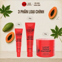 [NHẬP KHẨU TEM PHỤ][Phân biệt Fake] Kem đu đủ đa năng Lucas Papaw Ointment 15g, 25g, 75g chuẩn Úc chính hãng mới nhất 9