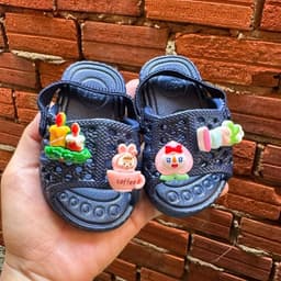 Dép Tổ Ong cho Bé Gái Có Quai Thun Kèm Sticker 0-5 Tuổi Dép Tập Đi Cho Bé Kem déptổong chobé cóchun 5