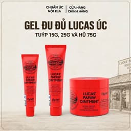 [NHẬP KHẨU TEM PHỤ][Phân Biệt Fake] Kem đu đủ đa năng Lucas Papaw Ointment 15g, 25g, 75g của Úc 1