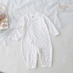 Body Suit Dài Tay Sơ Sinh Petit HG Cổ Ren Bèo Họa Tiết Nhí Mềm Mại Cho Bé 3-8kg - BS4 8