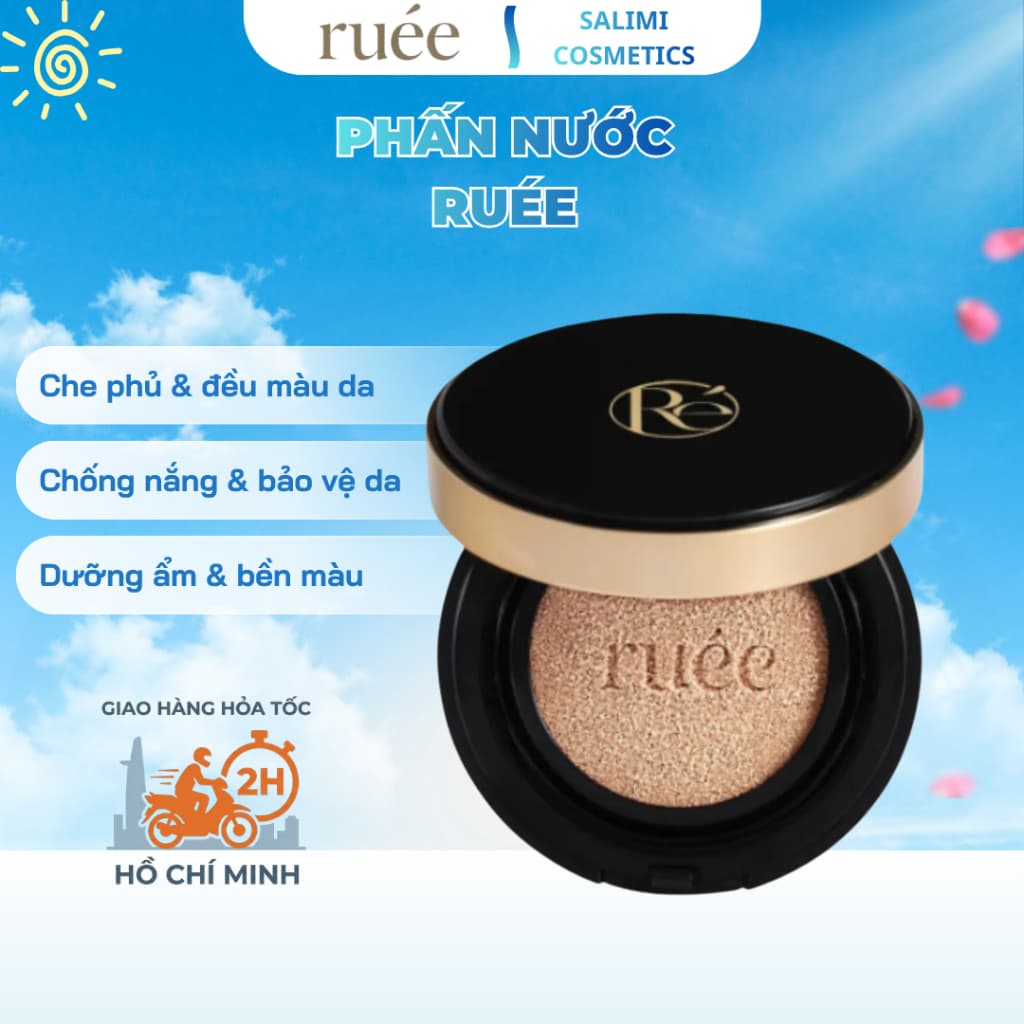 Phấn Nước RUÉE Essential Effect Kill Cover Cushion SPF50+/PA+++ – Che Phủ Khuyết Điểm, Đều Màu Da, Chống Nắng, Dưỡng Ẩm