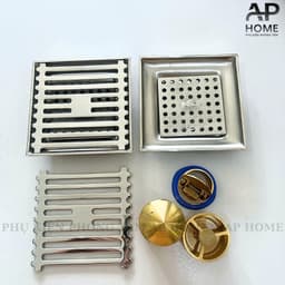 Phễu Thoát Sàn INOX 304 10x10cm - Chống Hôi, Ngăn Côn Trùng, Thoát Nước Nhanh 7