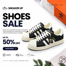 Giày Thể Thao Super Star Black Cream Chống Trơn Trượt 1
