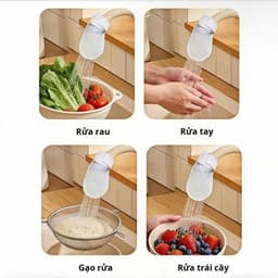 Combo 10 Túi lọc vòi nước đa năng, giữ cặn bẩn tạp chất Cải thiện chất lượng nước sinh hoạt Cho vòi bếp phòng tắm 9