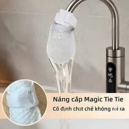 Combo 10 Túi lọc vòi nước đa năng, giữ cặn bẩn tạp chất Cải thiện chất lượng nước sinh hoạt Cho vòi bếp phòng tắm 4