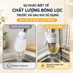 Combo 10 Túi lọc vòi nước đa năng, giữ cặn bẩn tạp chất Cải thiện chất lượng nước sinh hoạt Cho vòi bếp phòng tắm 2