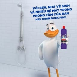 Combo 3 Chai Nước Tẩy Rửa Nhà Tắm Duck Siêu Tẩy Pro 900ml – Làm Sạch Vết Bẩn, Cặn Bám 7