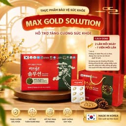 Viên uống dầu Max Gold Solution Thông đỏ Hàn Quốc Made in Korea 2