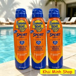 Banana Boat Sport Xịt Chống Nắng SPF 65 170g – Mẫu Mới 2026 – Hàng Mỹ Chính Hãng 5
