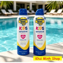 Combo 2 Chai Banana Boat Kids Xịt Chống Nắng SPF 50 170g – Dành Cho Trẻ Em – Hàng Chính Hãng Mỹ 3