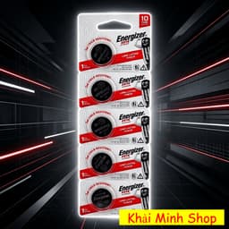 Pin Cúc Áo Lithium Vỉ 5 Viên CR2016 ENERGIZER 3V - Hàng Chính Hãng 3