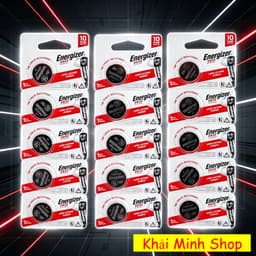 Pin Cúc Áo Energizer Lithium 3V Chính Hãng CR2032/CR2025/CR2016 – Vỉ 5 Viên – Nhập Khẩu Nguyên Hộp 1