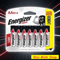 Combo 2 Vỉ Pin AA Energizer Max E91 BP8+4 – 24 Viên (16 Tặng 8) – Pin 1.5V Chính Hãng 1