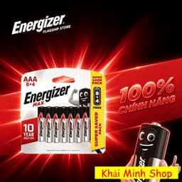 Combo 5 Vỉ Pin AAA Energizer E92 BP8+4 – 60 Viên (8 Tặng 4) – Pin 1.5V Chính Hãng 2