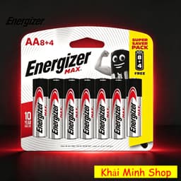 Combo 5 Vỉ Pin AA Energizer E91 BP8+4 – 60 Viên (8 Tặng 4) – Pin 1.5V Chính Hãng 4