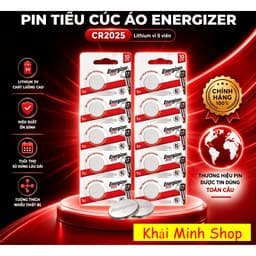 Pin Cúc Áo Energizer CR2025 Lithium 3V – Vỉ 5 Viên – Hàng Chính Hãng 2