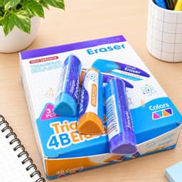 Combo 20 cục tẩy tam giác, tẩy siêu mịn, gôm tẩy sạch nhanh trơn chu, vụn se lại thành sợi không rách giấy 9
