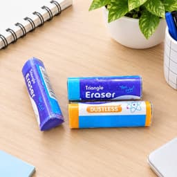 Combo 20 cục tẩy tam giác, tẩy siêu mịn, gôm tẩy sạch nhanh trơn chu, vụn se lại thành sợi không rách giấy 8