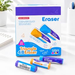 Combo 20 cục tẩy tam giác, tẩy siêu mịn, gôm tẩy sạch nhanh trơn chu, vụn se lại thành sợi không rách giấy 5
