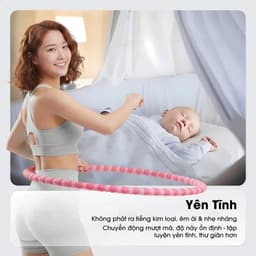 Vòng Lắc Eo Lò Xo Bọc Vải, Vòng Lắc Eo Tập Thể Dục, Tập Yoga Tại Nhà Cao Cấp 2.5kg 5