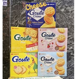 Bánh Goute Mè /Hạt /Dâu Sữa Chua/Bơ Đậu Phộng Orion Hộp Giấy 2